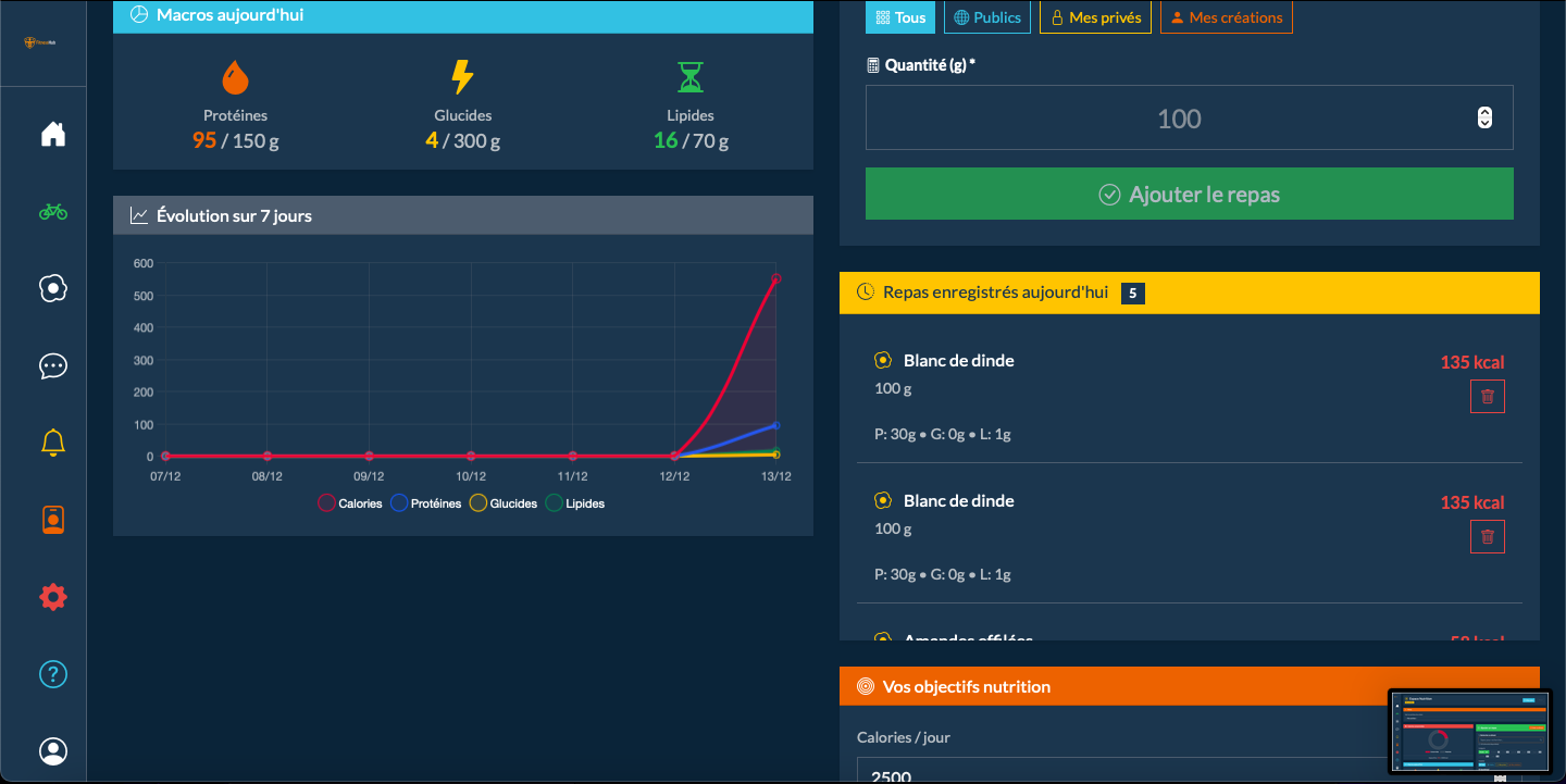 Suivi Nutrition Sportif 2